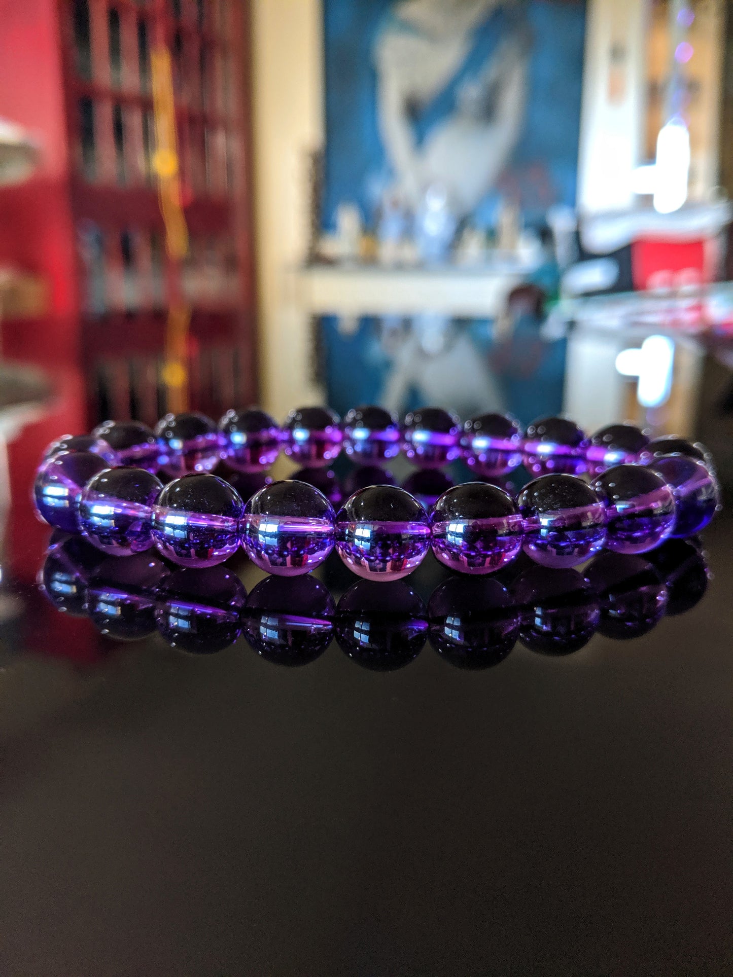 Scrumptious! | Amethyst bead bracelet for Men Round 10mm