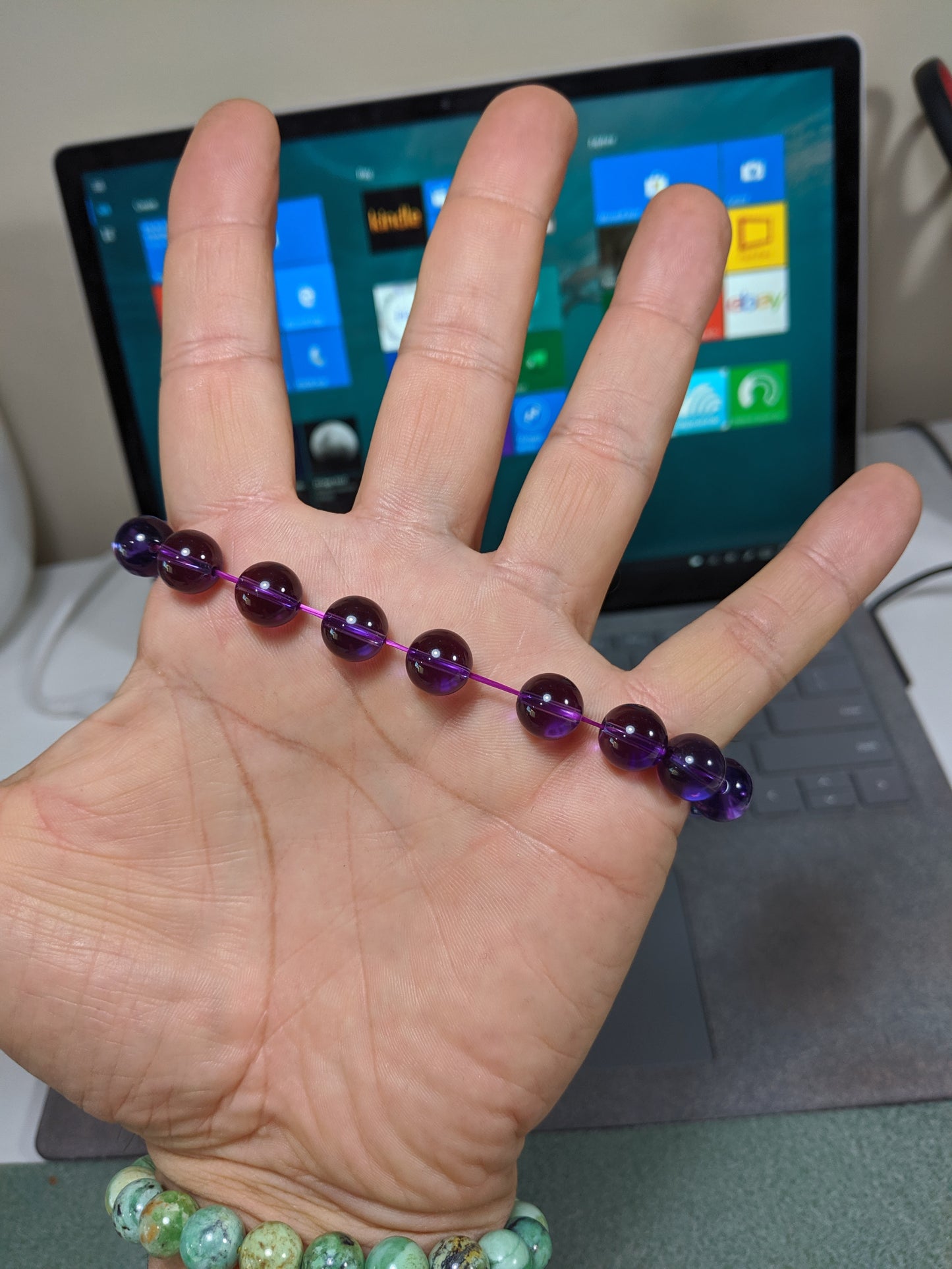 Scrumptious! | Amethyst bead bracelet for Men Round 10mm