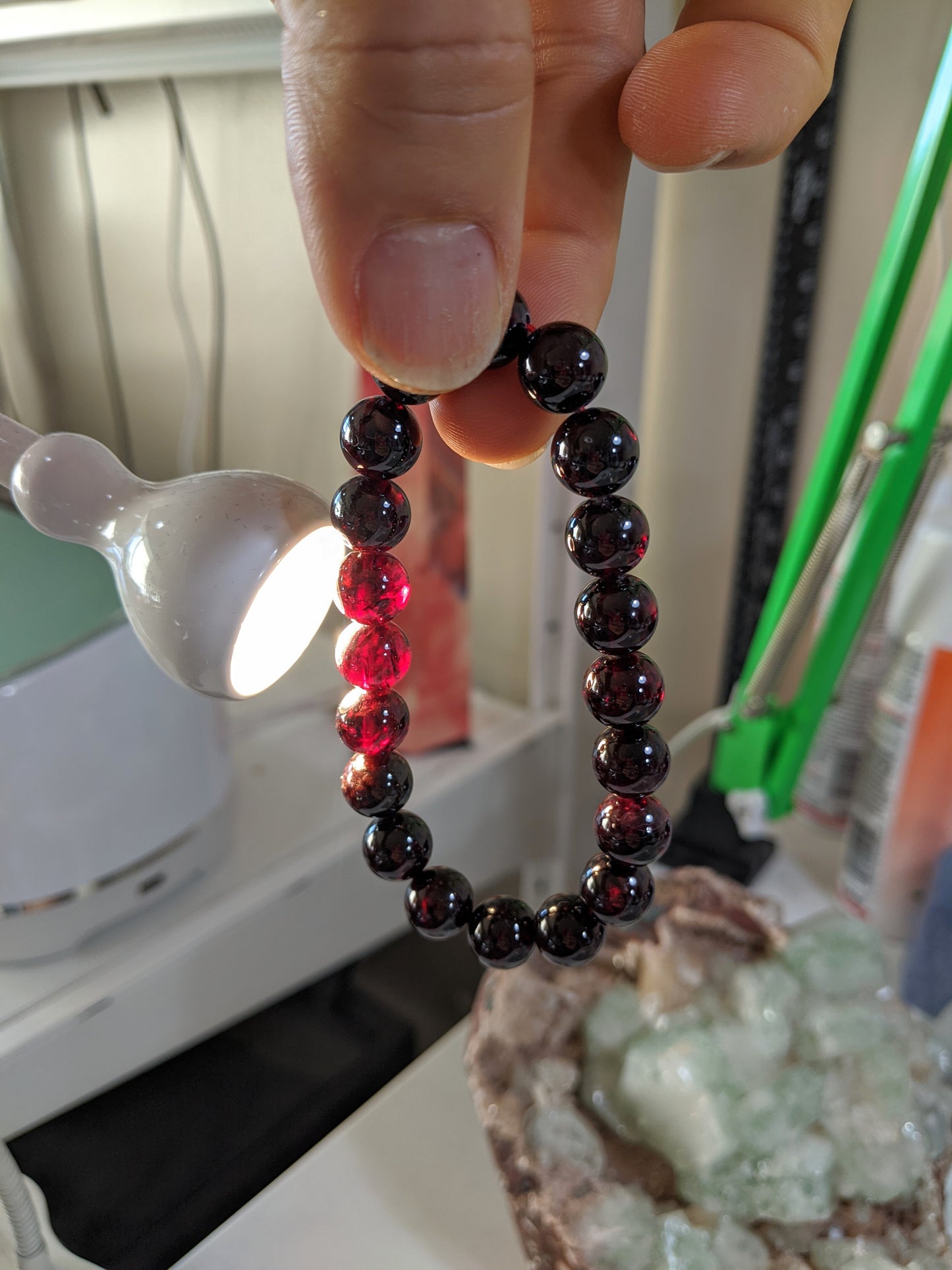 Potent Purifier! | GARNET bead bracelet for Men Stretch 10mm Untreated