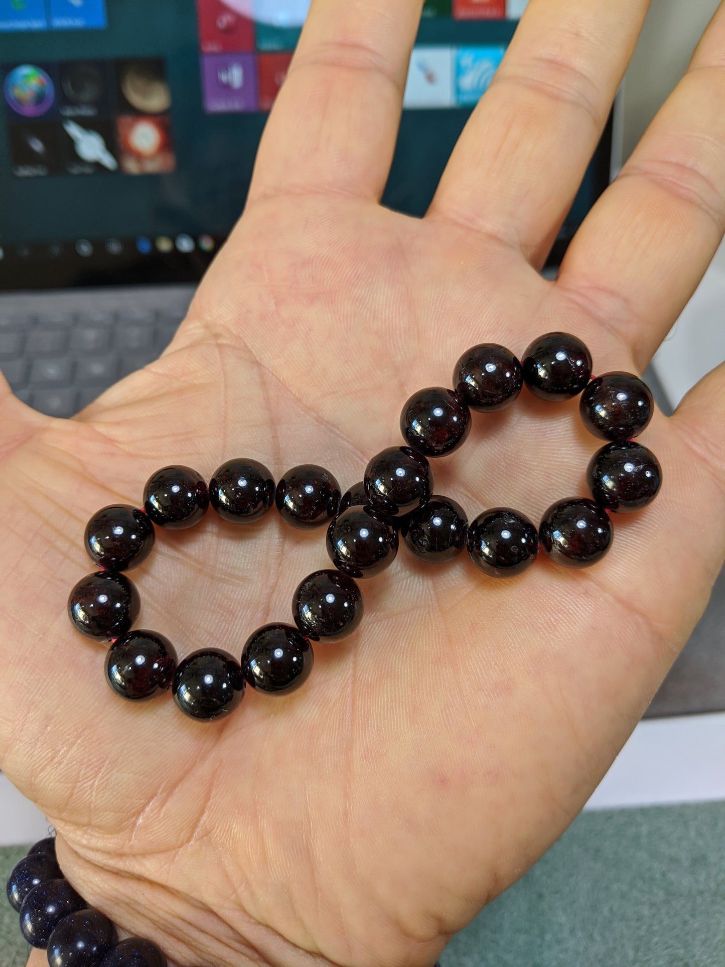 Potent Purifier! | GARNET bead bracelet for Men Stretch 10mm Untreated