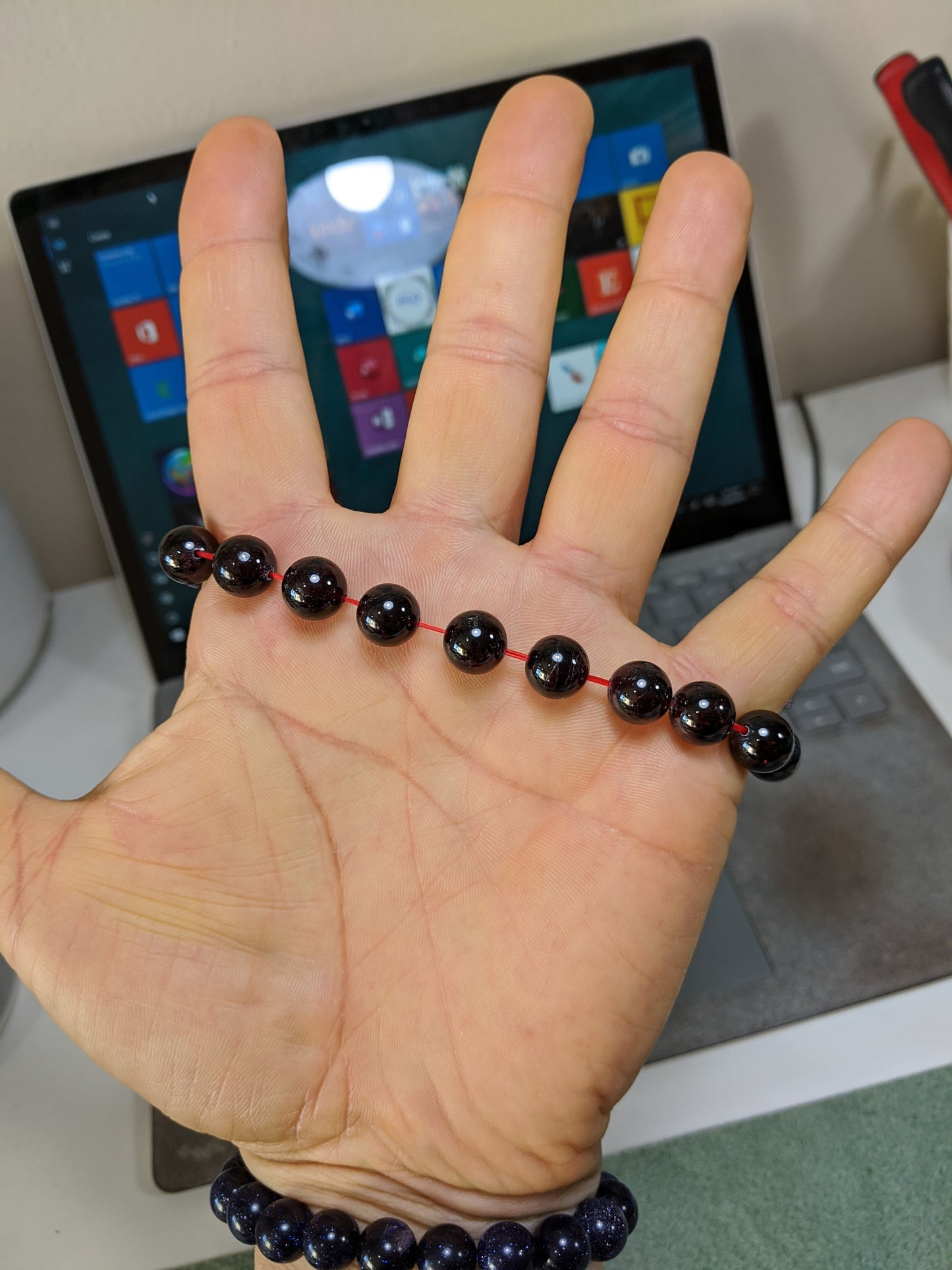 Potent Purifier! | GARNET bead bracelet for Men Stretch 10mm Untreated