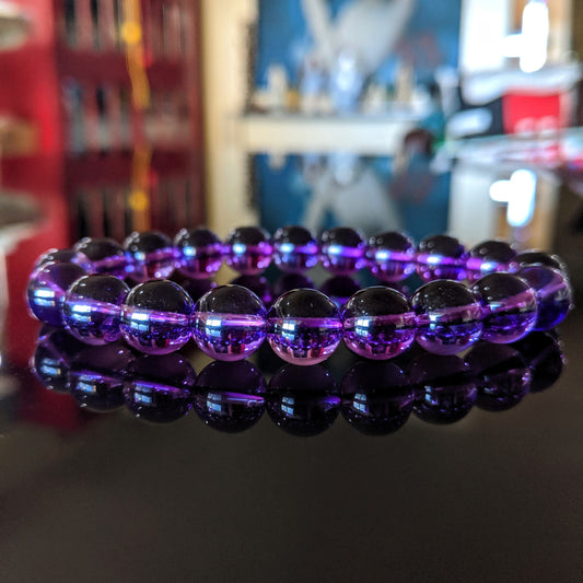 Scrumptious! | Amethyst bead bracelet for Men Round 10mm