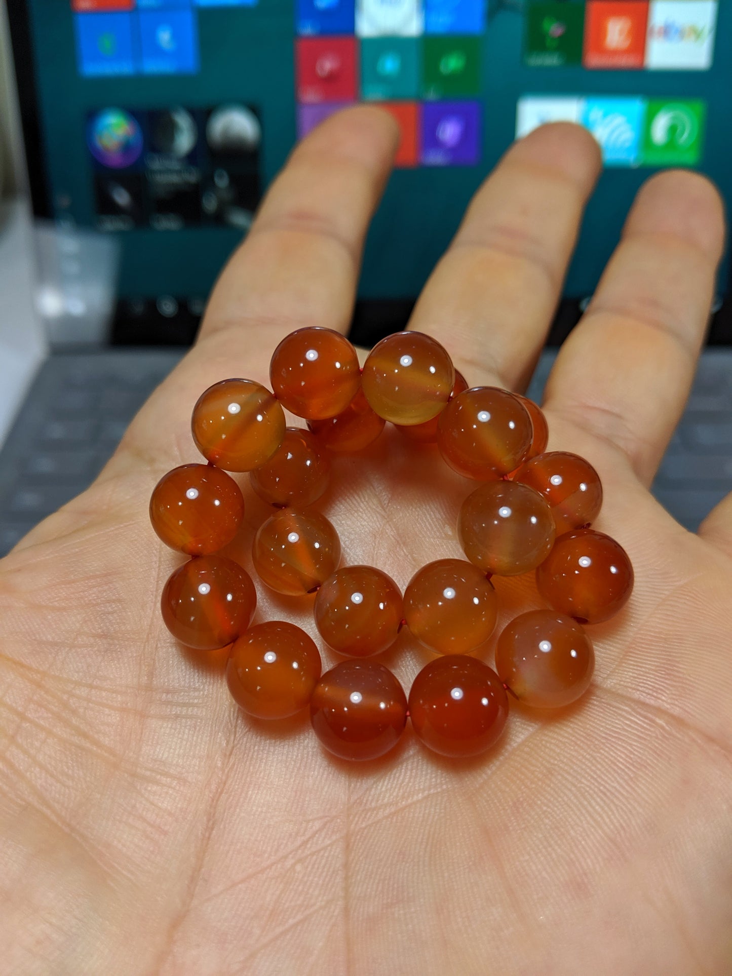 Inspirational! | Natural Carnelian Unheated, No Dyes, No treatment bead bracelet for Men 10mm