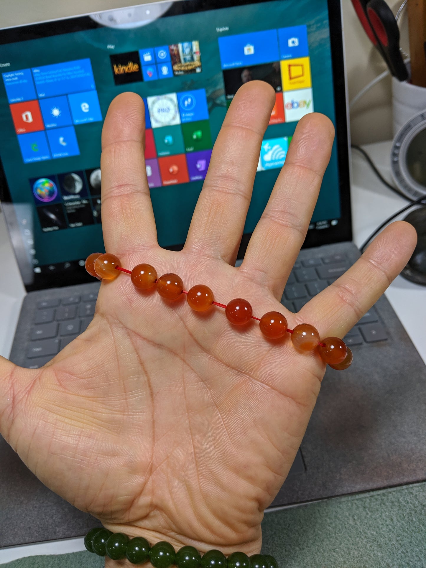 Inspirational! | Natural Carnelian Unheated, No Dyes, No treatment bead bracelet for Men 10mm