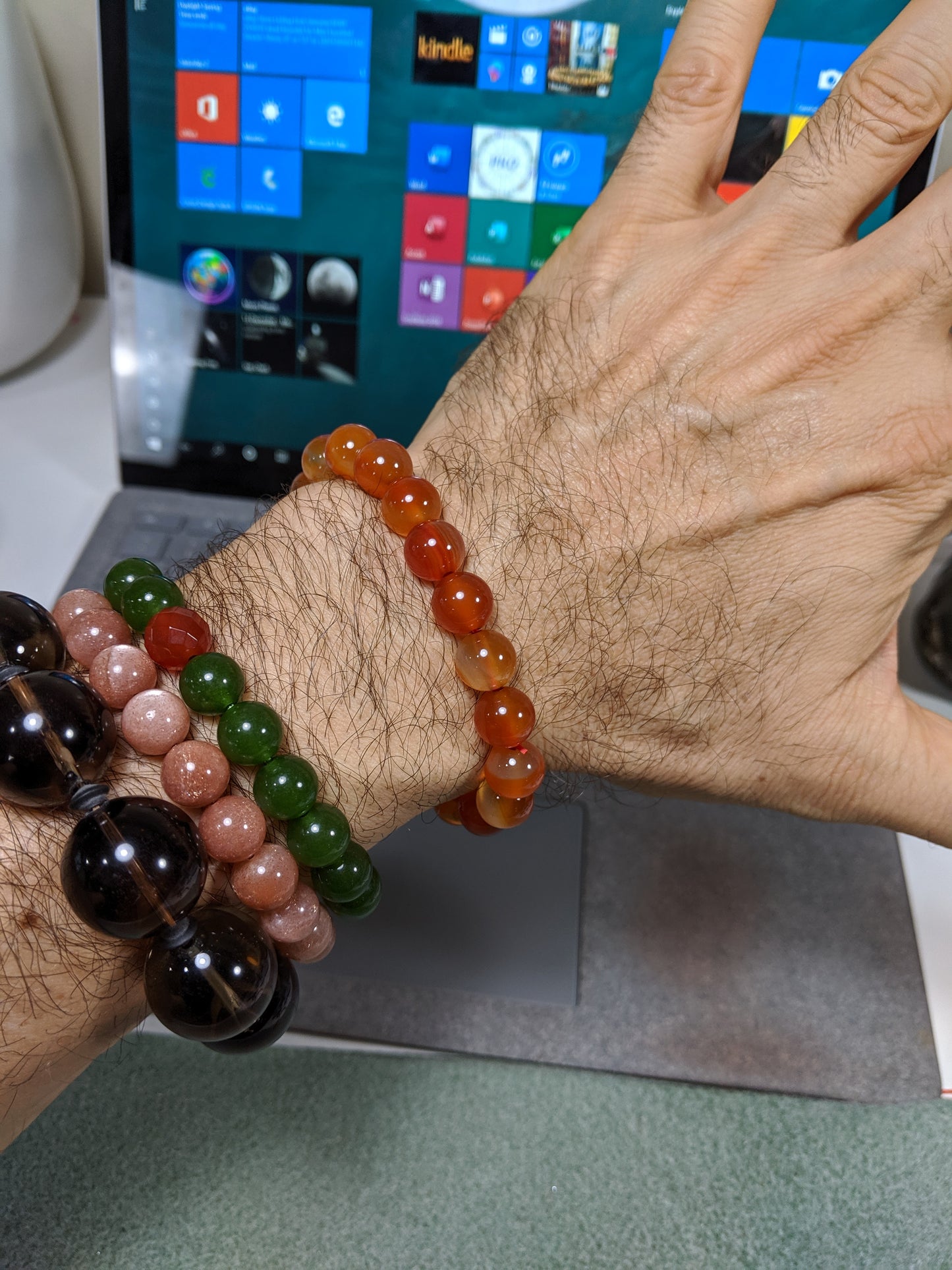 Inspirational! | Natural Carnelian Unheated, No Dyes, No treatment bead bracelet for Men 10mm