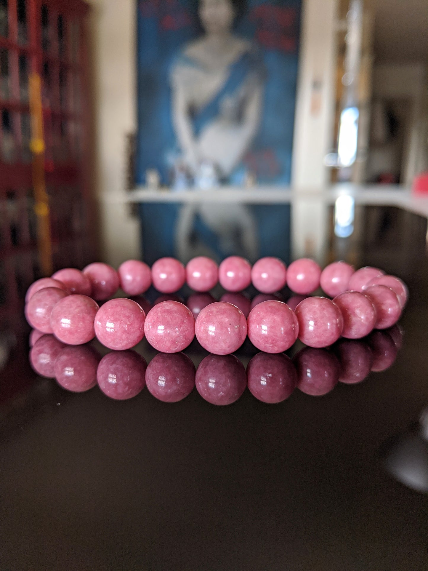 Heart Healer | 3A+ Rhodonite bead bracelet for Men 10mm