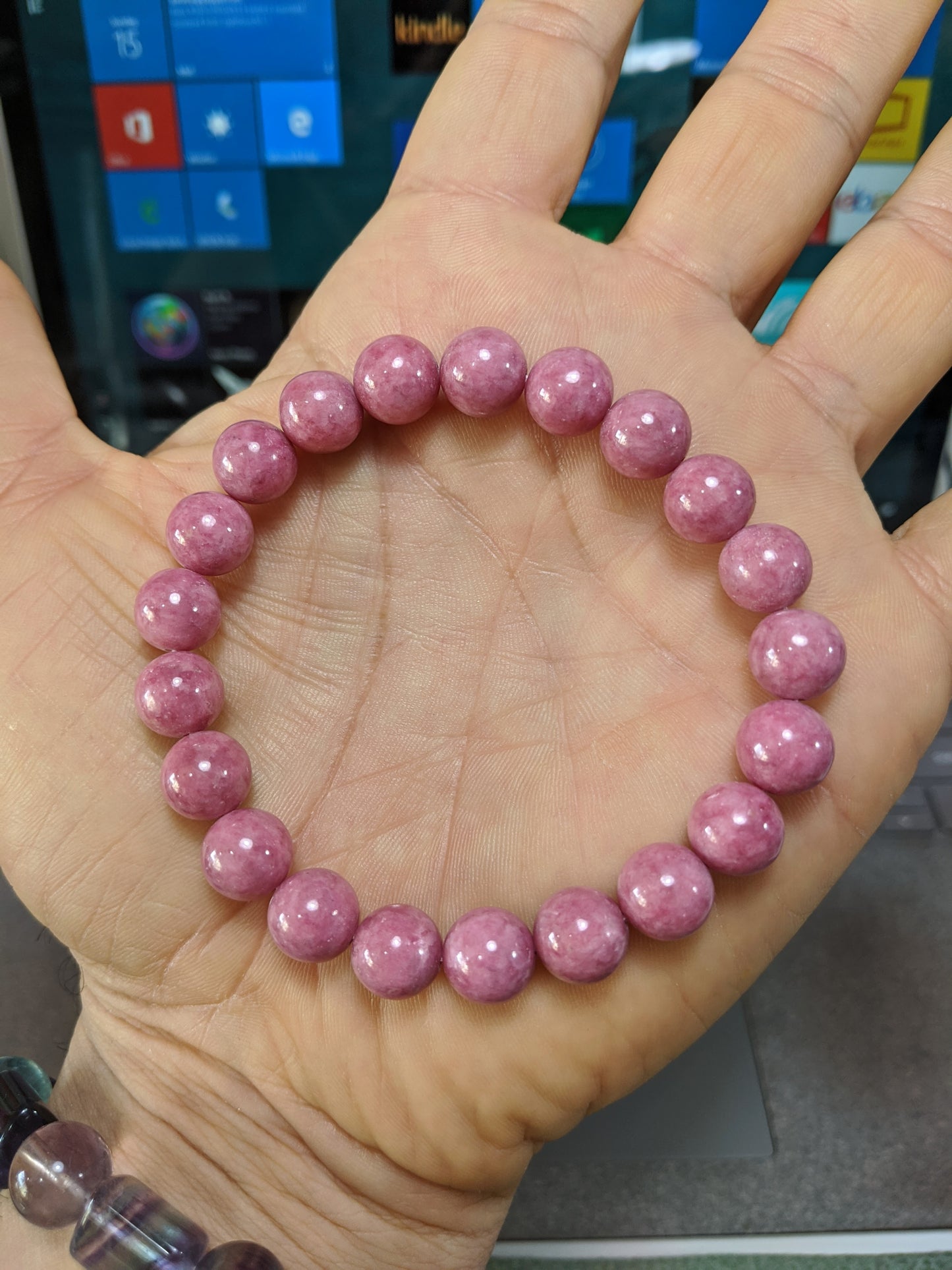 Heart Healer | 3A+ Rhodonite bead bracelet for Men 10mm