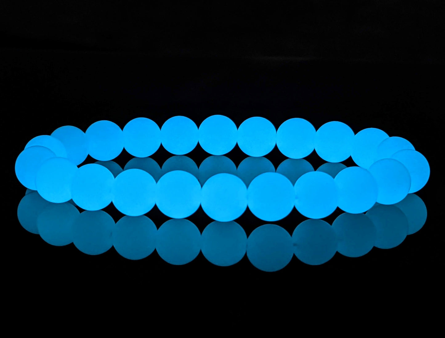 Miami's Ultra Music Festival Favorite | Fluorescent Glow-in-the-Dark Bead Bracelet for Men 10mm