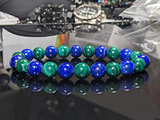 Lapis Malachite 10mm 2A+ "reserved custom order"